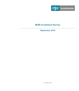 September 2019 Investment Survey
