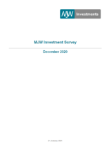 December 2020 Investment Survey