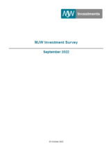 September 2022 Investment Survey