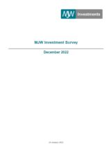 December 2022 Investment Survey